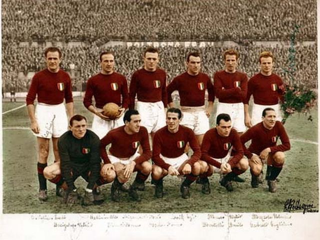 Teamfoto van il Grande Torino 1948-49