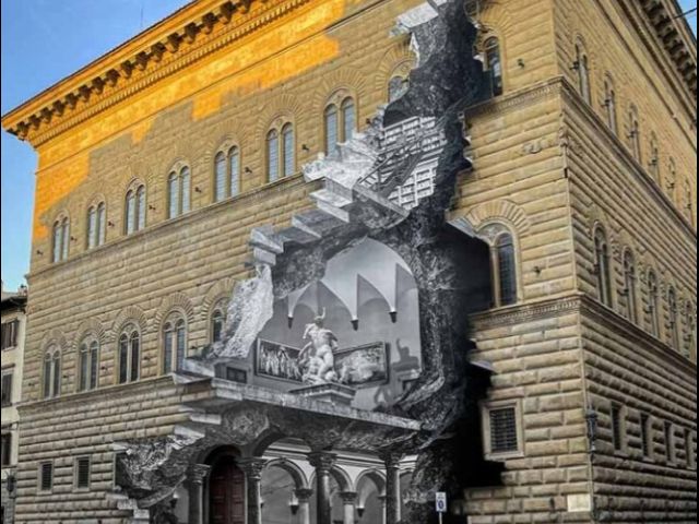 La Ferita, het nieuwe kunstwerk van JR in Firenze