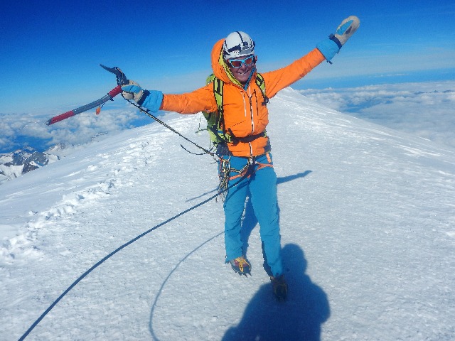 Micheline op de Mont Blanc