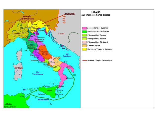 Italië, de donkere eeuwen 35: De chaotische 9e eeuw