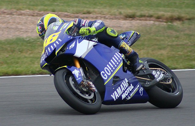 Valentino Rossi met Yamaha