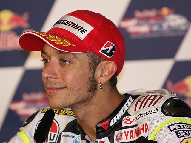 Valentino Rossi op Laguna Seca in 2010