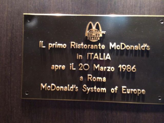 Wist je dat – lo sapevate? 6: De eerste McDonald’s in Italië