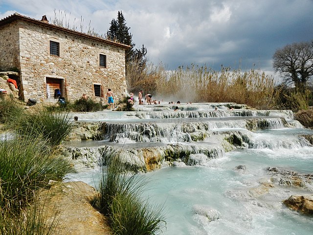 Toscane anders: Cascate del Mulino in Saturnia