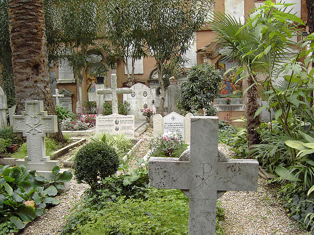 Het kleinste kerkhof van Rome
